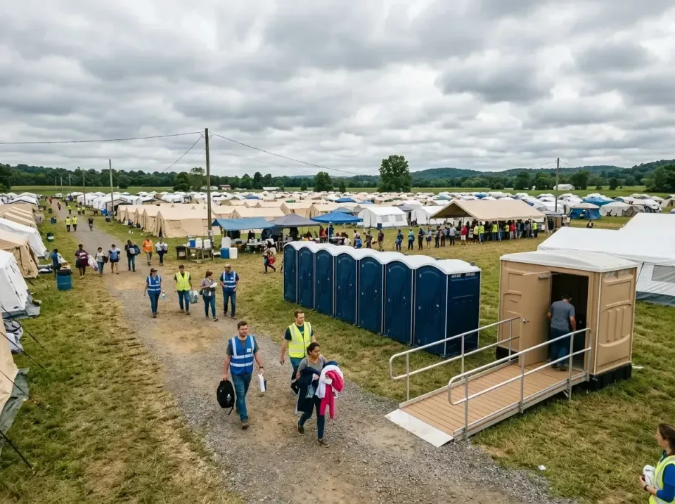 disaster-relief-camp-restrooms-010 — frequently asked questions, Dumpster & Portable Bathrooms Rental in Ball Pond, CT